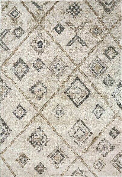 Dynamic Rugs CARLISLE 62014-060 Ivory and Grey